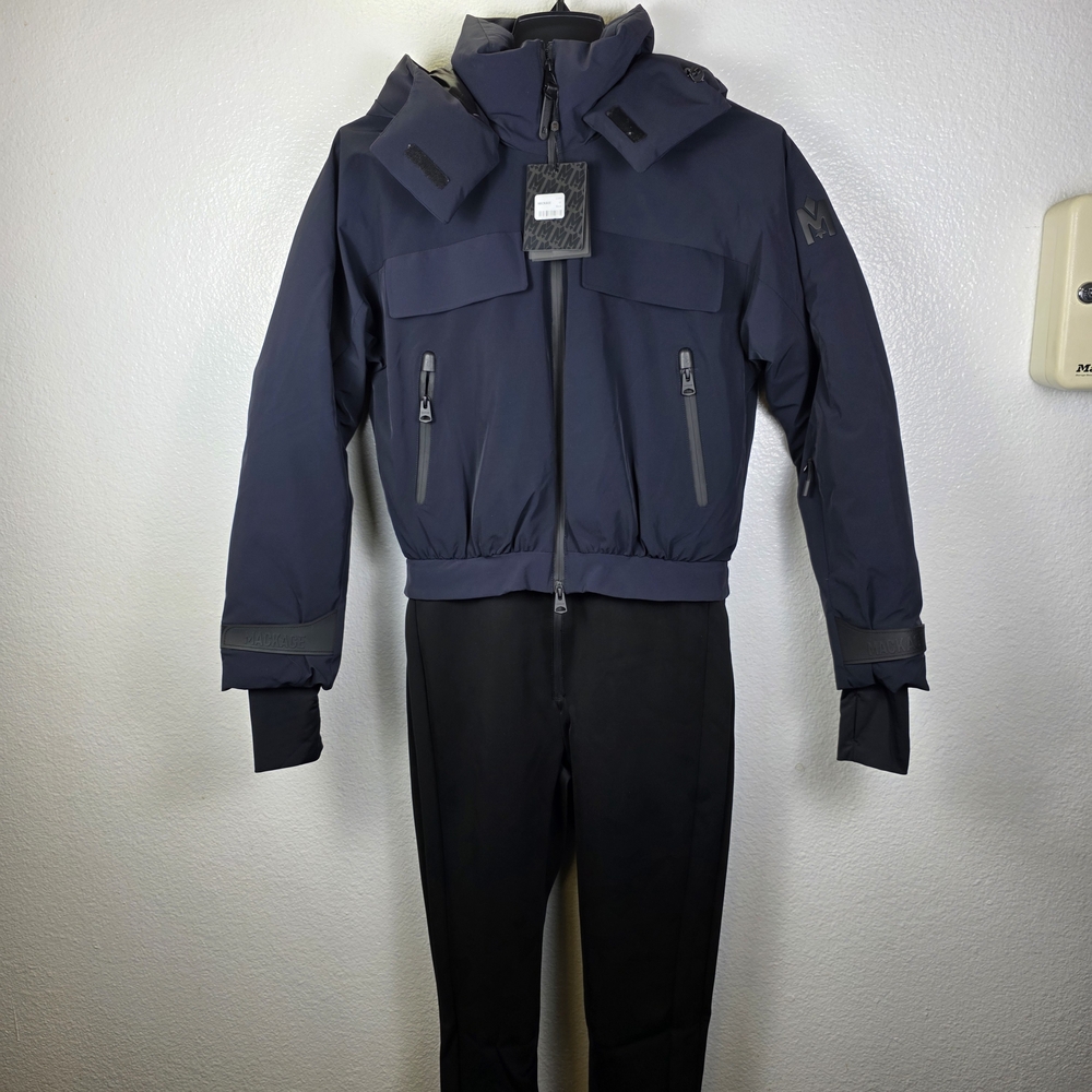 Mackage Lumi Two-Piece Down-Fill‎ Ski Suit Detachable Pants/Hood Women's Size M